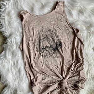 Old Navy Knotted Graphic Tank